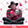 Horror Freddy Krueger Valentines Day PNG, Horror Killer Drinks Starbucks Coffee PNG