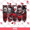 Horror Killers Valentines Day PNG, Horror Valentine Movie Characters PNG