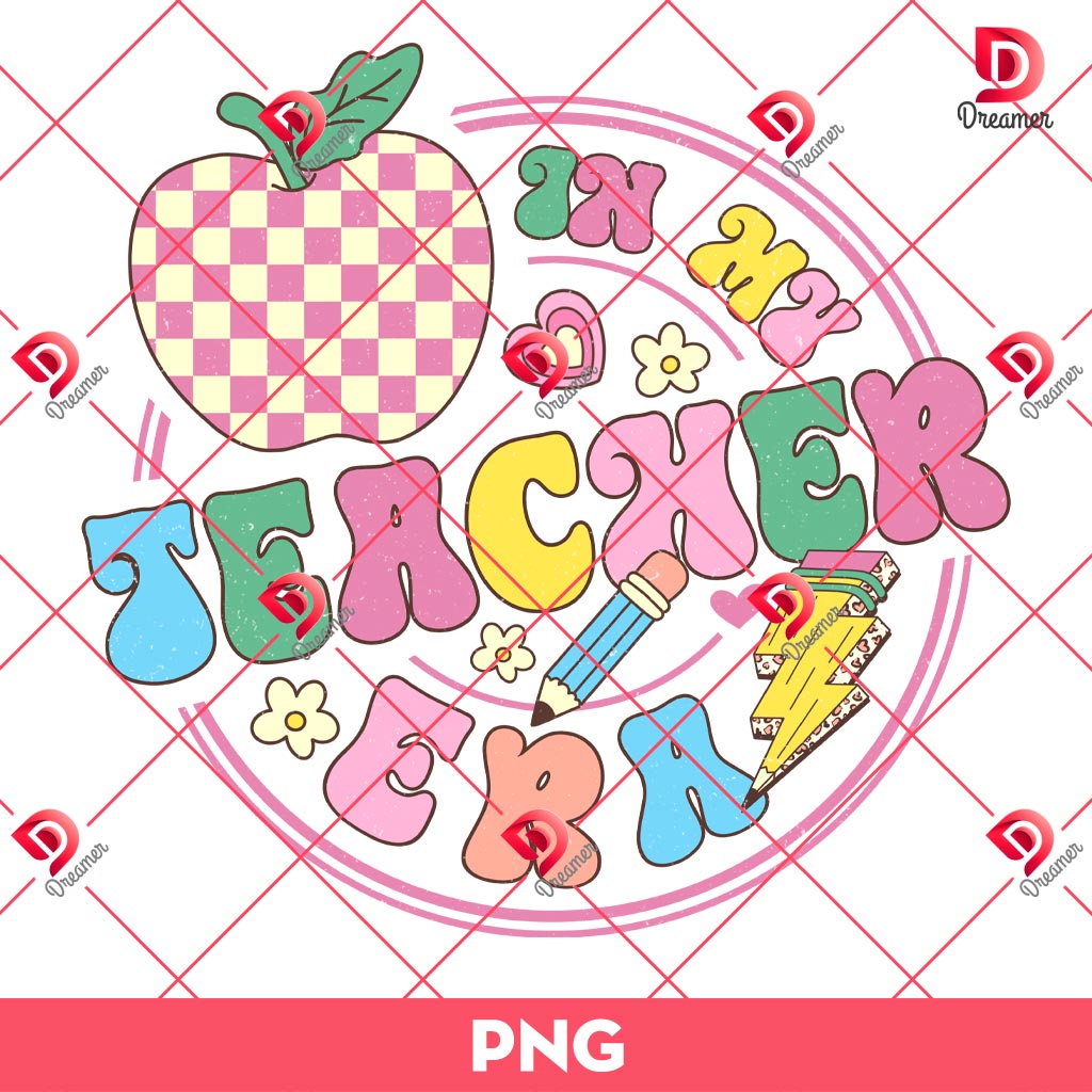 In My Teacher Era PNG, Valentine Clipart PNG