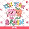 Kiss Your Brain PNG, Valentine Clipart PNG