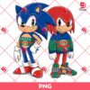 Knuckles Sonic wearing Gucci Uniforms PNG, Sonic and Knuckles Gucci Fashion Outfits PNG
