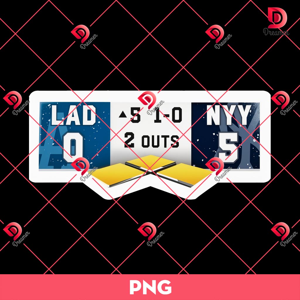 LA Dodgers VS NY Yankees PNG