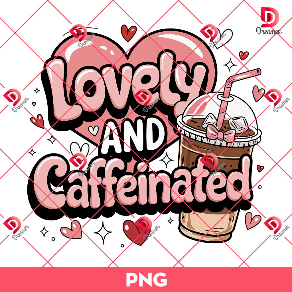 Love And Caffeinated PNG, Valentine Coffee PNG