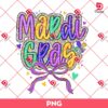 Mardi Gras Coquette Bow PNG, Happy Mardi Gras PNG
