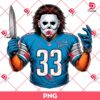 Michael Myers Detroit Lions Player PNG, Horror Character NFL Football Lions Team PNG