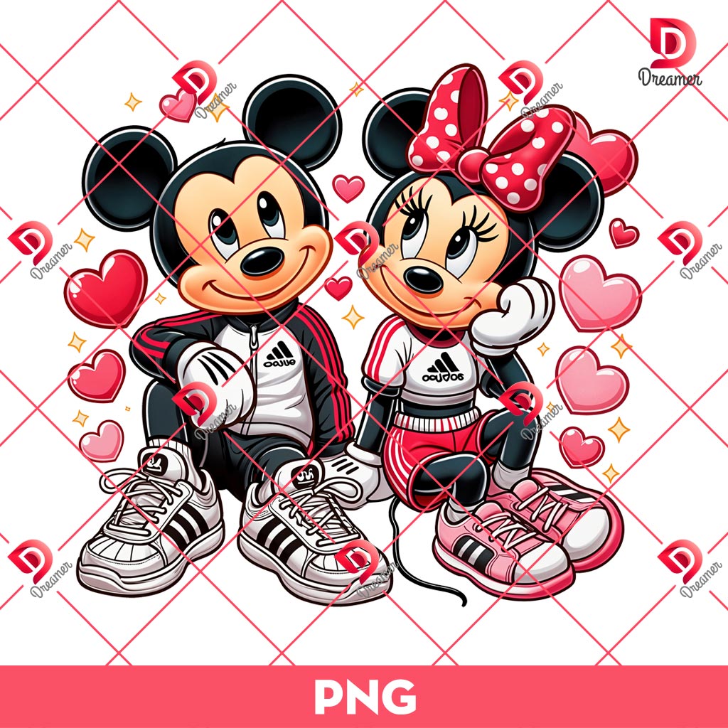 Mickey And Minnie Valentines Day 2025 PNG, Disney Valentine 2025 PNG