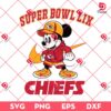 Mickey Mouse Kansas City Chiefs At Super Bowl Lix SVG PNG, Mickey Mouse Kansas City Chiefs SVG PNG