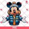 Mickey Mouse Wearing Puffer Jacket PNG, Winter Disney Mickey Mouse PNG