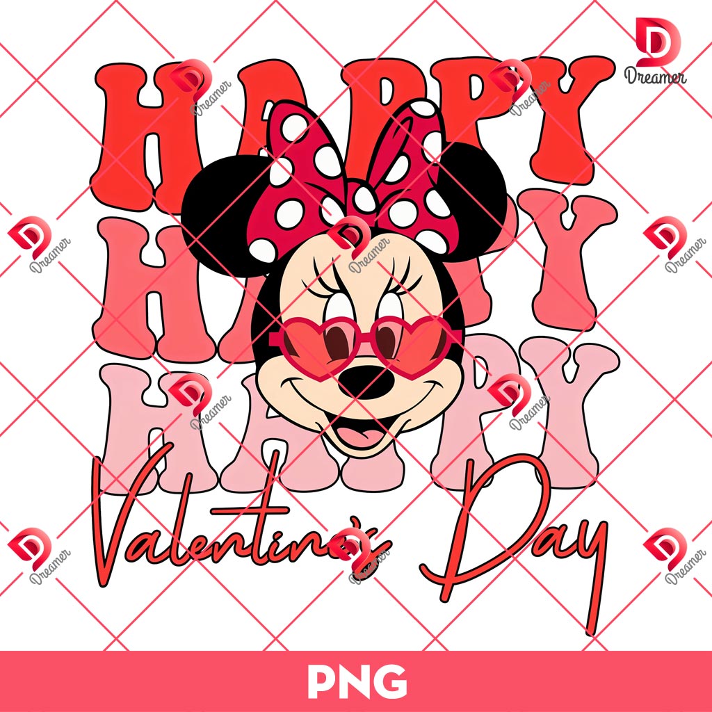 Minnie Mouse Valentines Day 2025 PNG, Disney Happy Valentines Day 2025 PNG