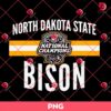 North Dakota State Bison Football 2024 National Champs PNG