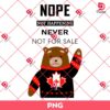 Not For Sale Nope Never Svg Design