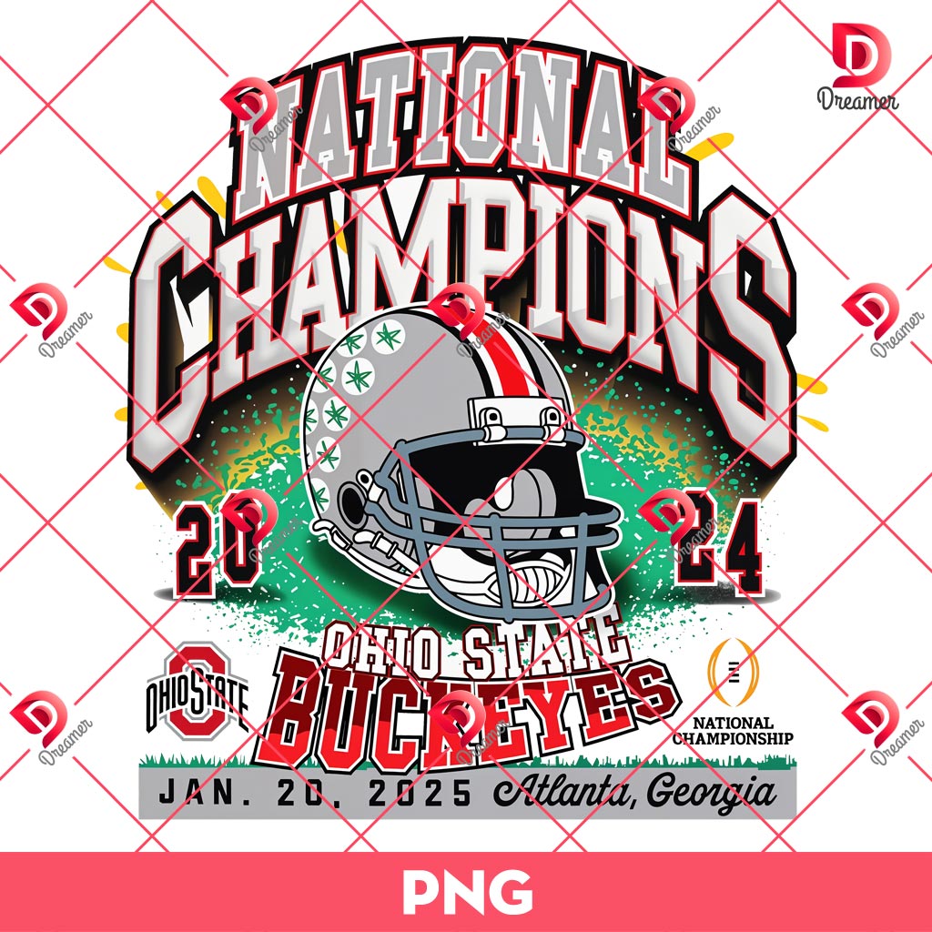 Ohio State Buckeyes 2024 Champs Helmet PNG