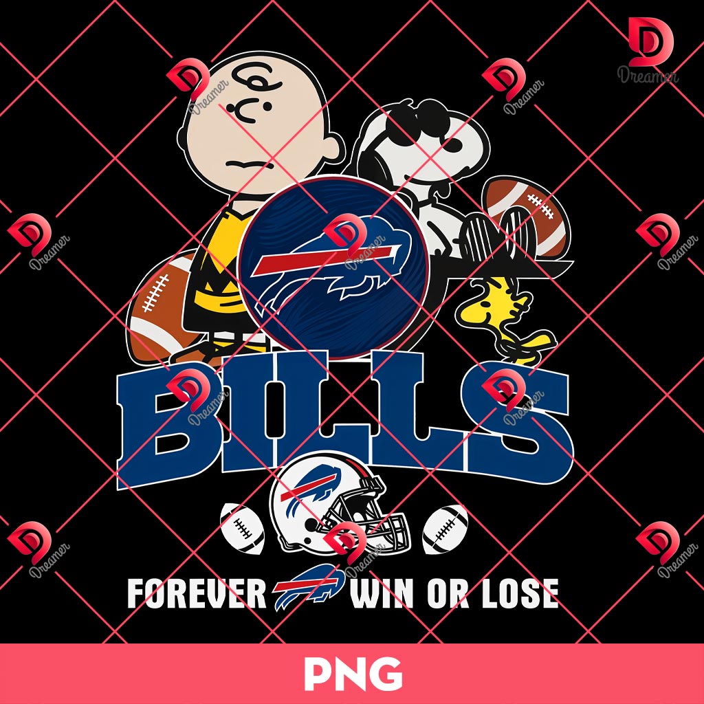 Peanuts Snoopy Charlie Buffalo Bills Forever Win Or Lose Png