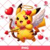 Pikachu Cupid PNG, Pikachu Love Angel PNG, Pokemon Pikachu Valentine's Day PNG