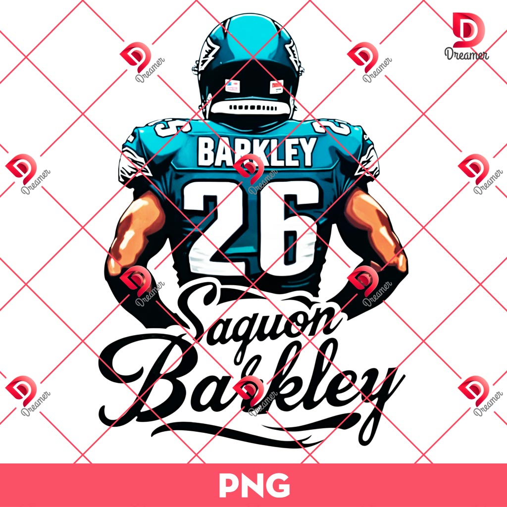 Saquon Barkley Philadelphia Eagles PNG, NFL Football Eagles PNG