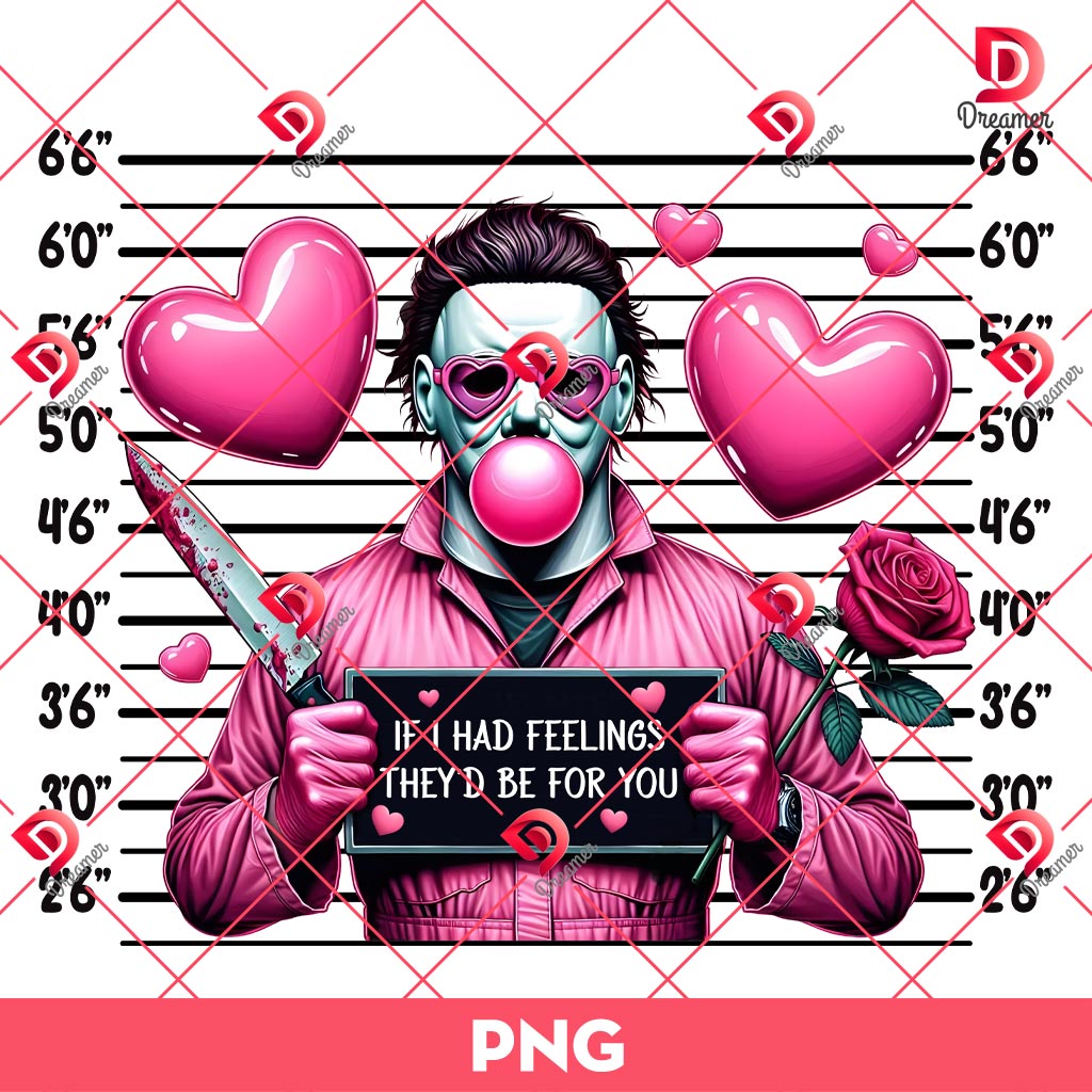 Scary Valentine PNG, Horror Valentine Michael Myers PNG, Killer Love PNG