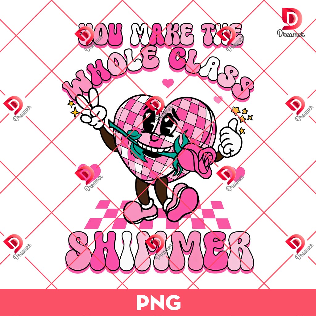 Shimmering Valentine For The Whole Class PNG