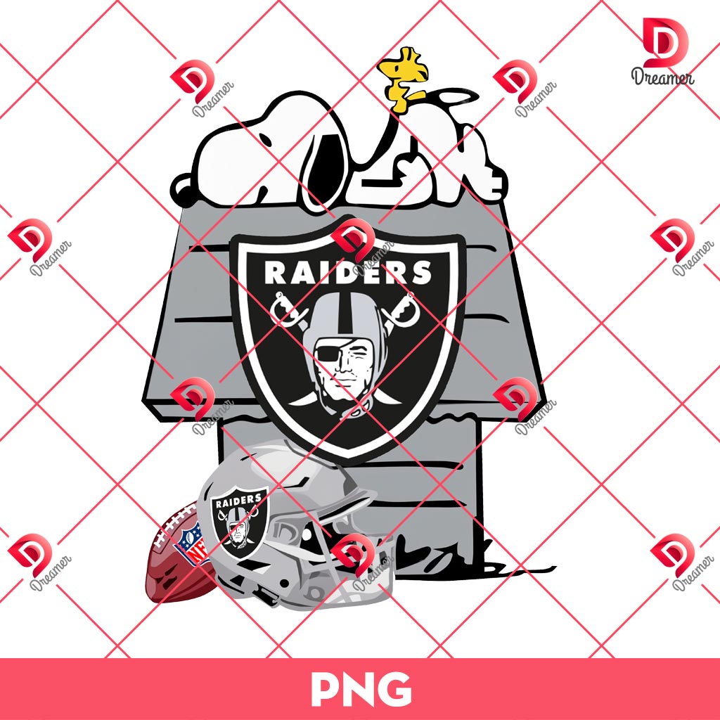 Snoopy Las Vegas Raiders Football PNG, Peanuts Cartoon NFL Raiders Football PNG