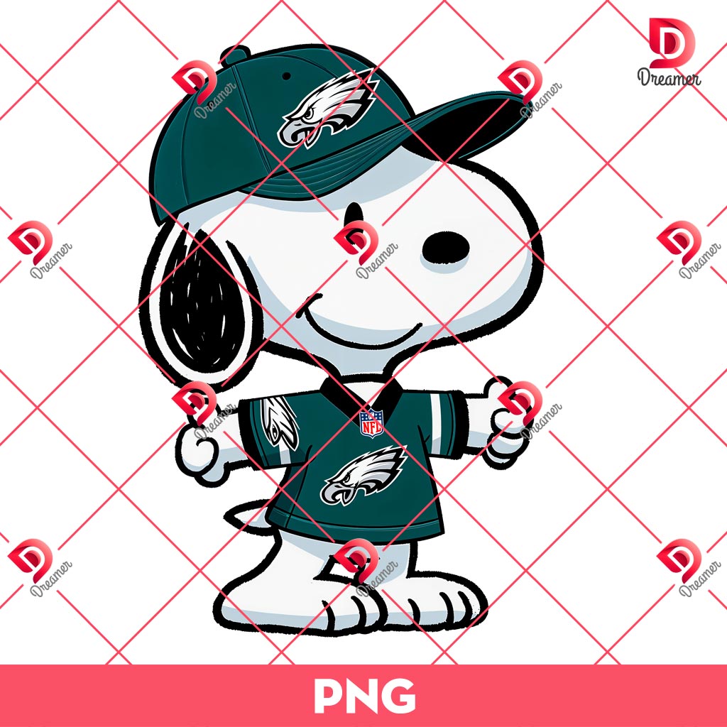Snoopy Philadelphia Eagles PNG, Peanuts Cartoon NFL Football Eagles Fan PNG