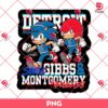 Sonic And Knuckles Detroit Lions PNG, Gibbs and Montgomery PNG, Detroit Football Sonic PNG