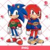Sonic And Knuckles Wearing Gucci Fashion PNG, Knuckles And Sonic Gucci PNG