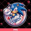 Sonic Dodgers Sport PNG, Sonic Baseball MLB Los Angeles Dodgers PNG