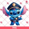 Stitch Police Officer PNG, Stitch At The Police Station PNG
