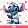 Stitch Works As A Doctor PNG, Stitch Is At The Hospital PNG