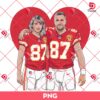 Taylor Swift And Travis Kelce Kansas City Chiefs PNG, Taylor Boyfriend Chiefs Valentine PNG