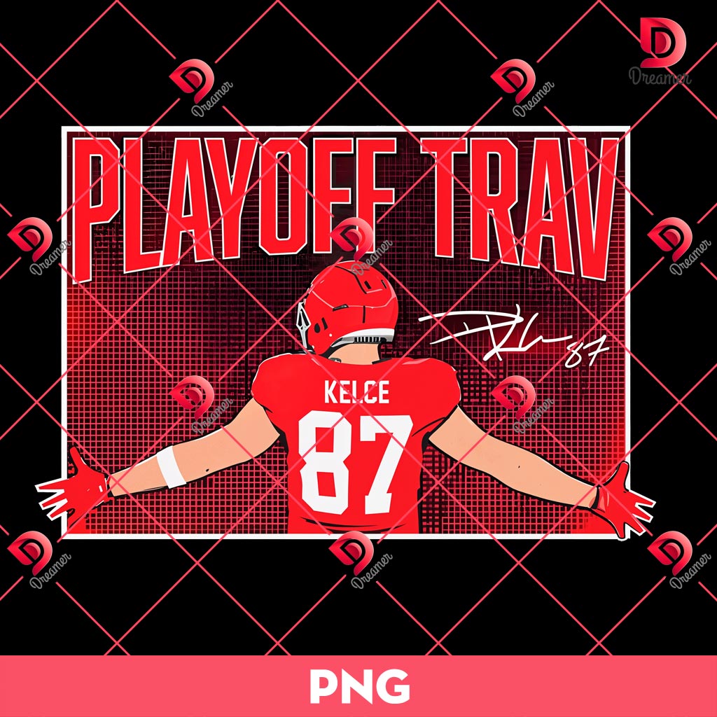 Travis Kelces Playoff Magic With The Chiefs PNG, Travis Kelce Kansas City Chiefs PNG