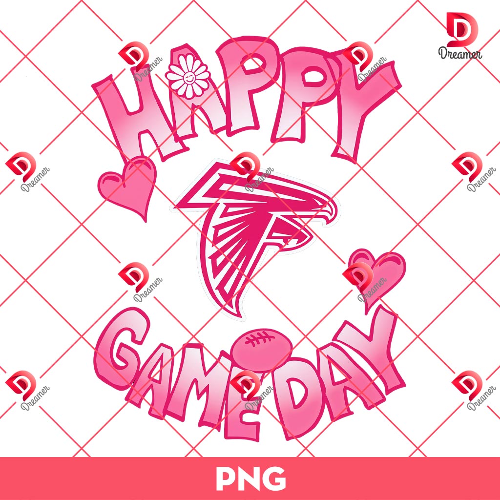 Valentines Day Atlanta Falcons Happy Gameday PNG