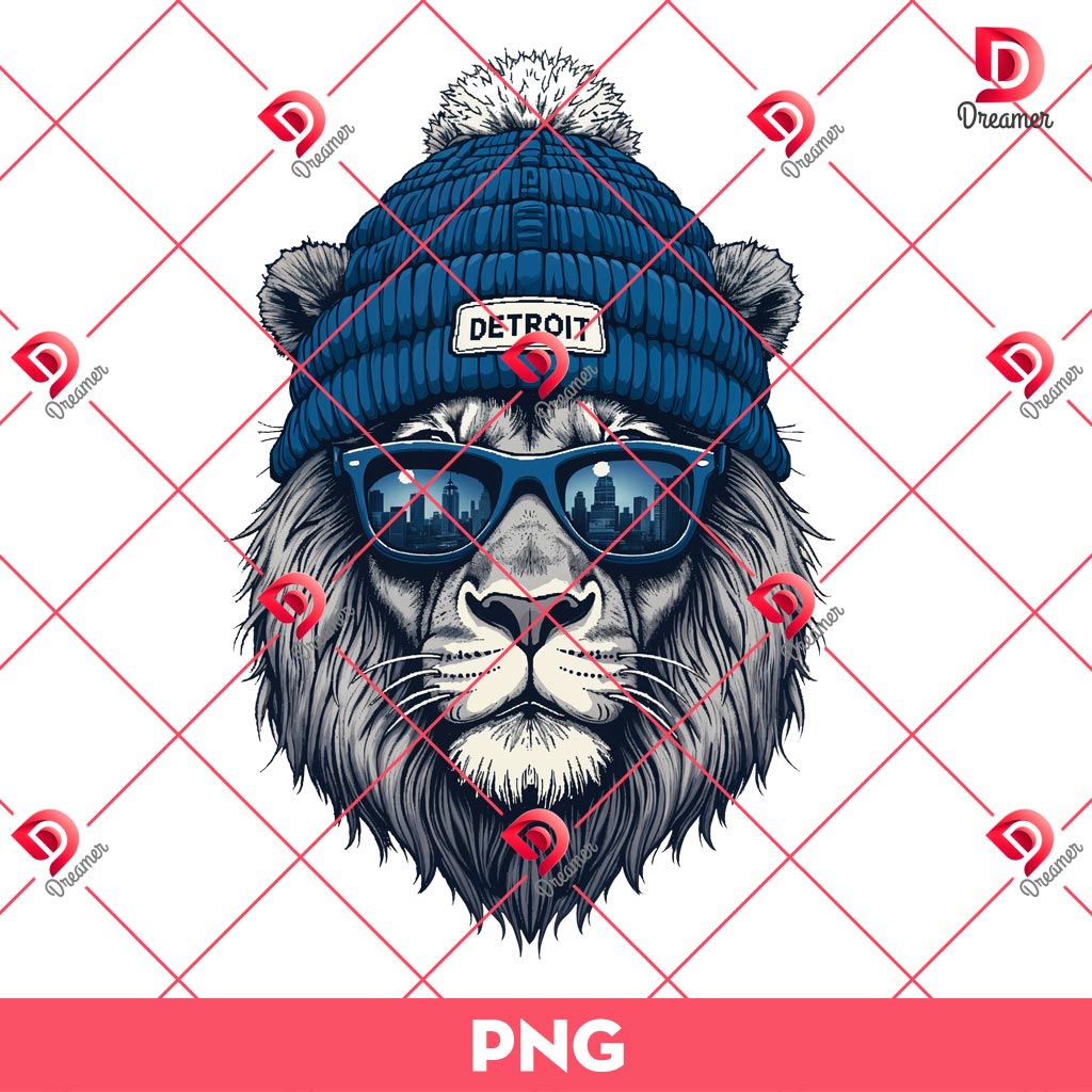 Vintage Detroit Lions Football PNG, Detroit Football PNG, Vintage Sports Fan Apparel PNG