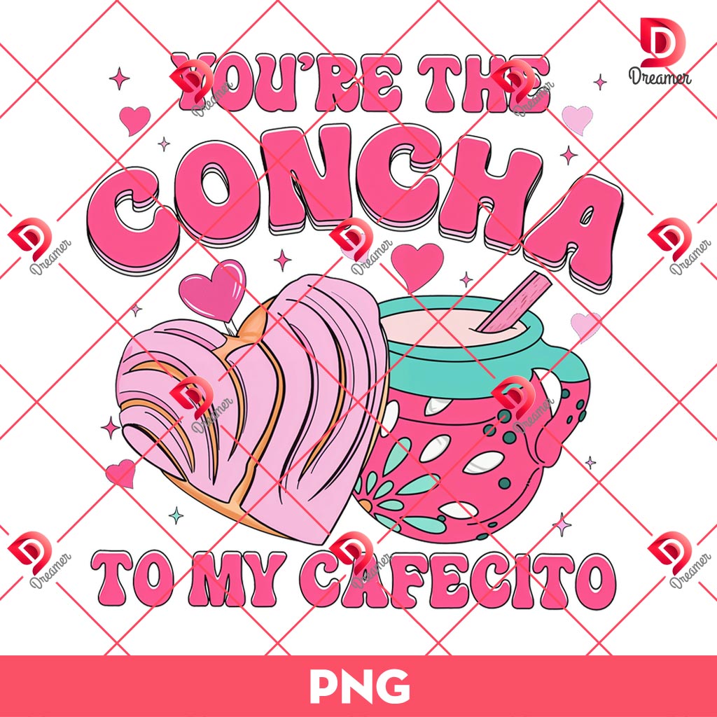 You Are Concha Valentine PNG, Mexican Valentine PNG, Valentine Coquette Pan Dulce PNG