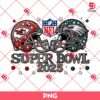 2025 Super Bowl Rhinestone PNG, Super Bowl Kansas City Chiefs VS Philadel Phia Eagles 2025 Champs PNG