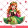 Anna Princess St Patricks Day PNG, Disney Princess St Patrick PNG