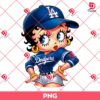 Betty Boop LA Dodgers Baseball PNG, MLB Sport Betty Boop PNG