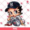 Betty Boop NY Yankees Baseball PNG, MLB Sport New York Yankees Betty Boop PNG