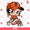 Betty Boop San Francisco Giants Baseball PNG, MLB Sport Betty Boop Giants PNG