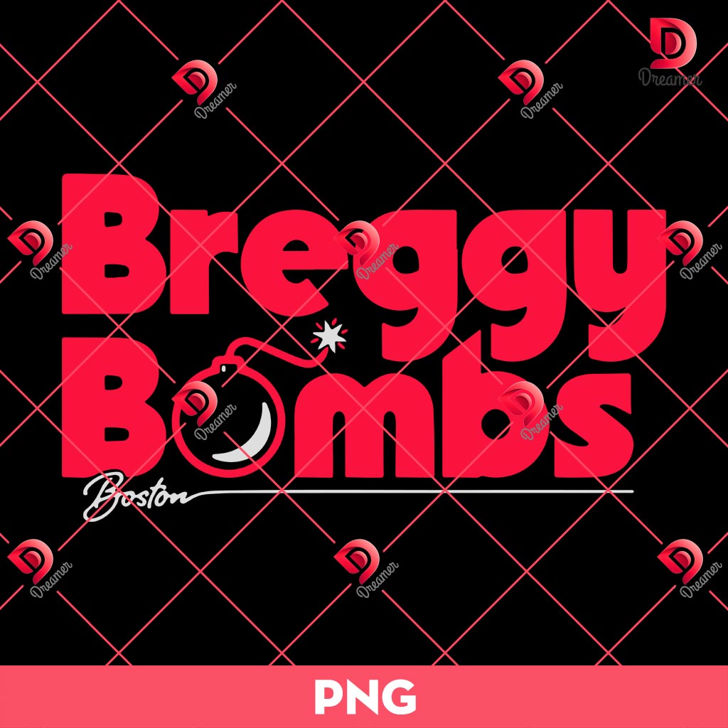 Breggy Bombs SVG PNG, Alex Bregman Boston Red Sox SVG PNG
