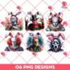 Bundle Horror Killers Easter PNG, Horror Character Bunny Easter PNG Bundle