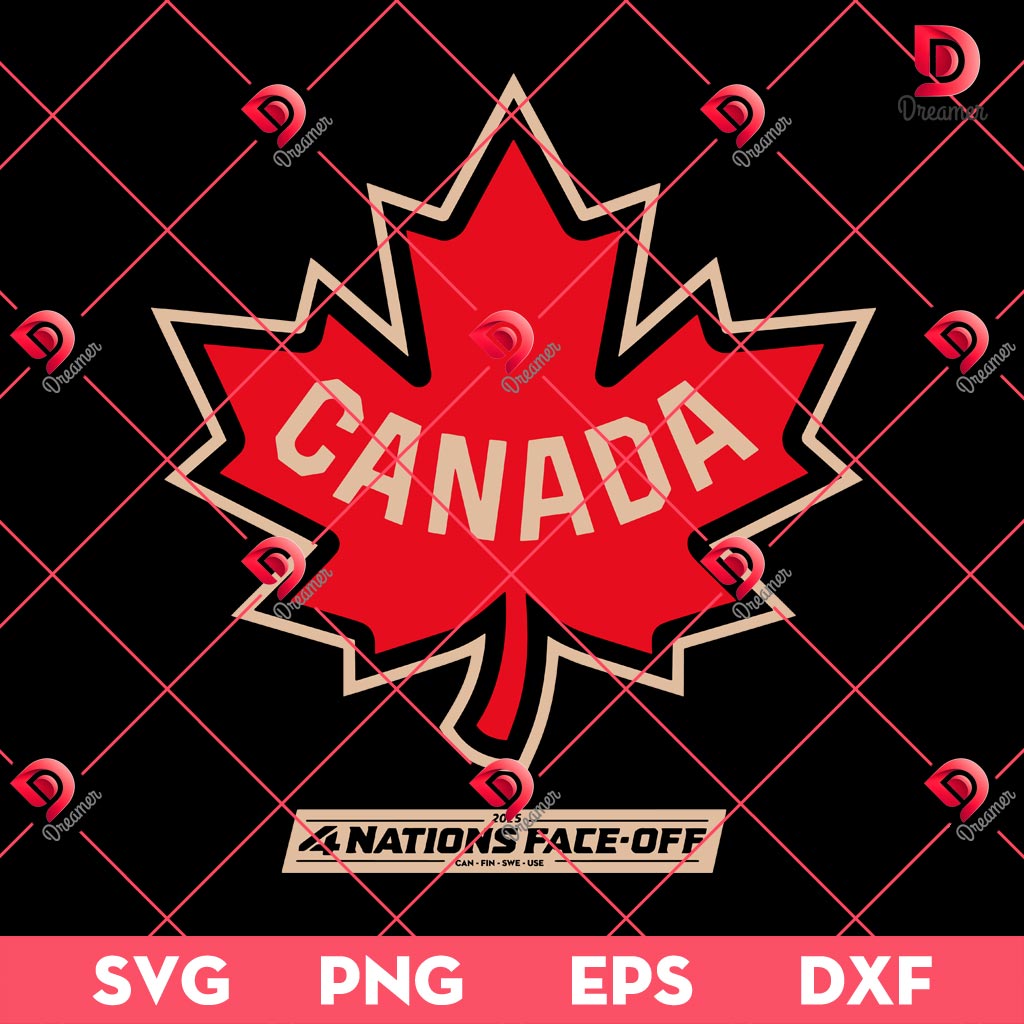 Canada 2025 Four Nations Faceoff In Stunning SVG PNG