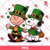Charlie Brown And Snoopy St Patricks Day PNG, St Patricks Day Peanuts Cartoon PNG