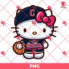 Cleveland Guardians Hello Kitty Player PNG, Hello Kitty Sport MLB Baseball Guardians PNG