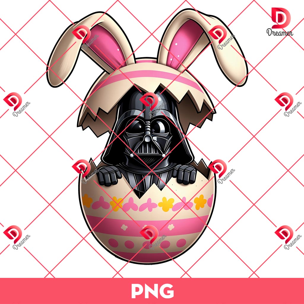 Darth Vader Bunny Easter Eggs PNG, Star Wars Easter PNG