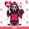 Ghostface Be Mine Valentine PNG, Horror Killers Ghostface Scream Valentines Day PNG