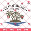 Gulf Of Mexico EST 1550 SVG PNG EPS DXF