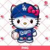 Hello Kitty Dodgers PNG, Hello Kitty MLB Baseball Player LA Dodgers PNG