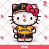 Hello Kitty Pittsburgh Pirates Baseball PNG, MLB Sport Hello Kitty Pirates PNG