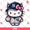 Hello Kitty Yankees PNG, MLB Sport Hello Kitty New York Yankees PNG, Kitty Baseball NY Yankees PNG