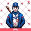 Horror Baseball Dodgers PNG, Jason Voorhees Los Angeles Dodgers Player PNG